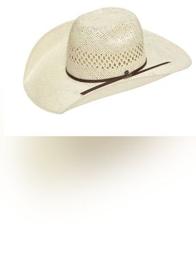 Ariat Punchy woven straw cowboy hat unisex US 7